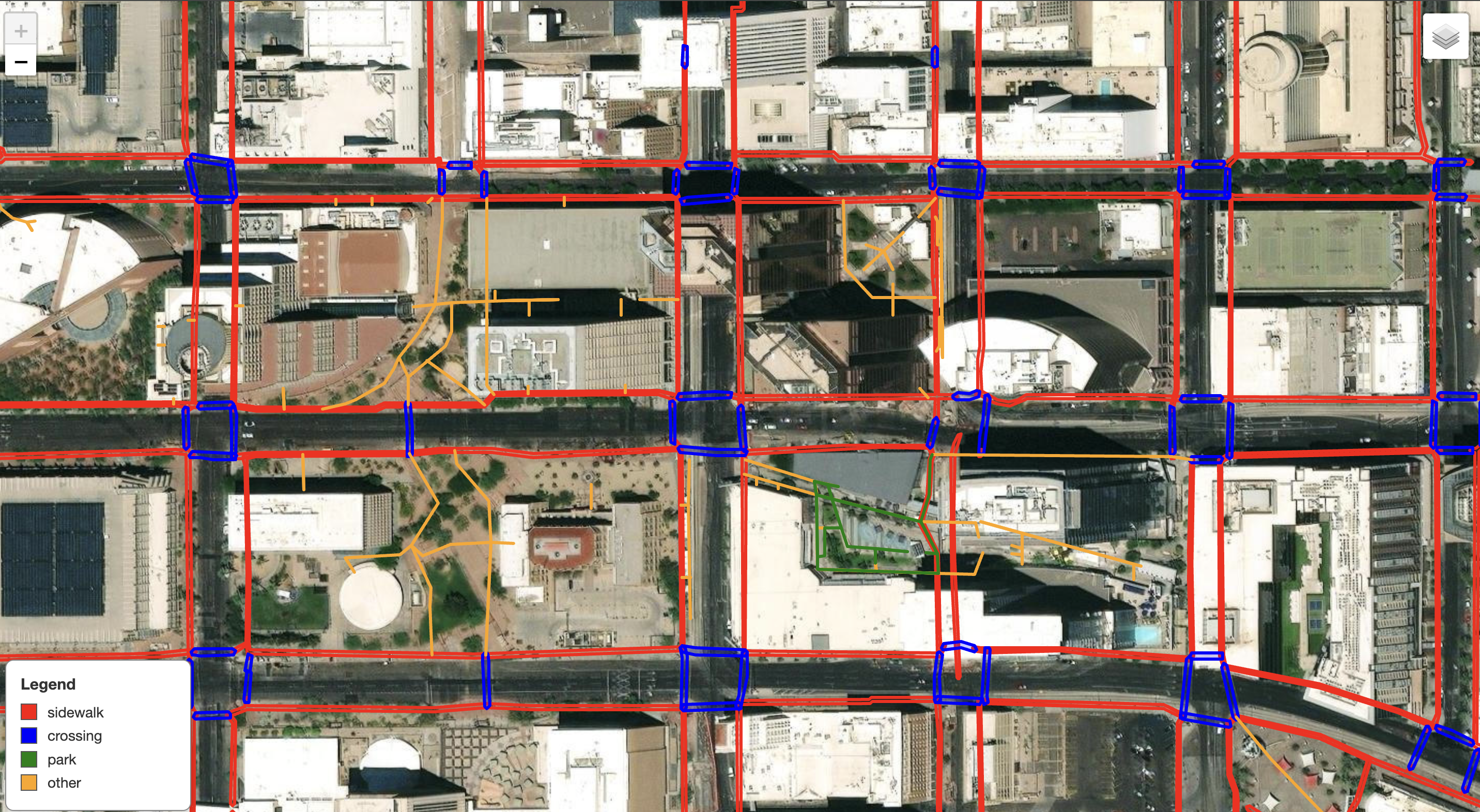 Mapping Urban Pedestrian Infrastructure